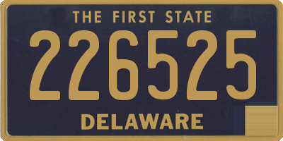 DE license plate 226525