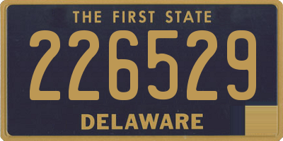 DE license plate 226529