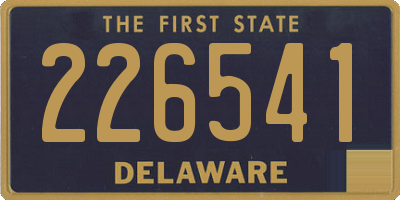 DE license plate 226541