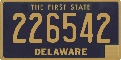 DE license plate 226542