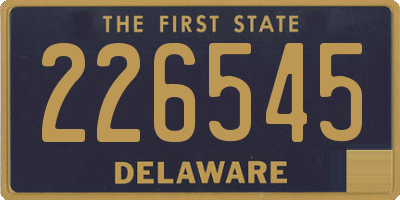 DE license plate 226545