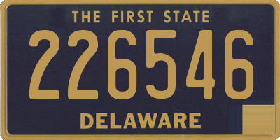 DE license plate 226546