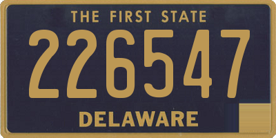 DE license plate 226547