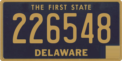 DE license plate 226548