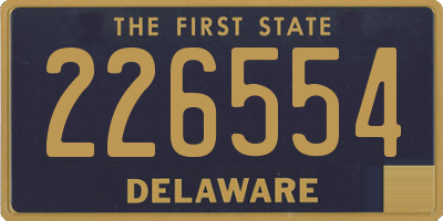 DE license plate 226554