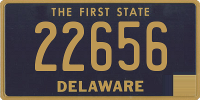 DE license plate 22656