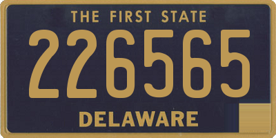 DE license plate 226565