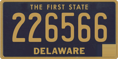 DE license plate 226566
