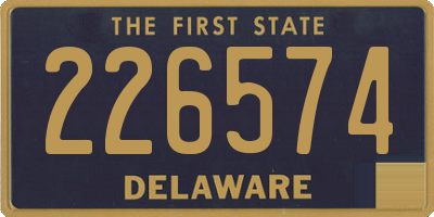 DE license plate 226574