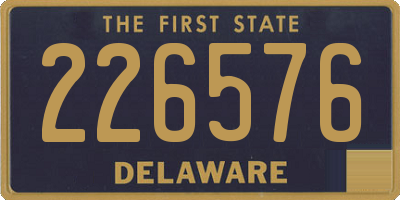 DE license plate 226576