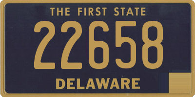 DE license plate 22658