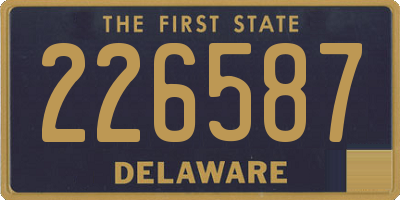 DE license plate 226587