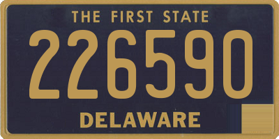 DE license plate 226590