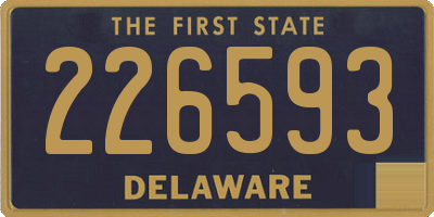 DE license plate 226593