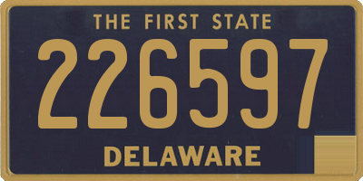 DE license plate 226597