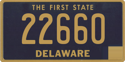 DE license plate 22660