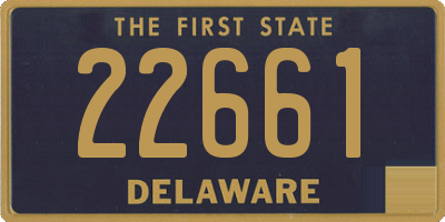 DE license plate 22661