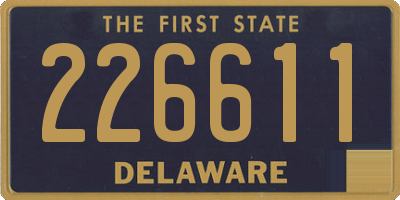 DE license plate 226611