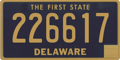 DE license plate 226617