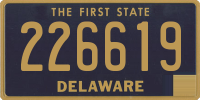 DE license plate 226619