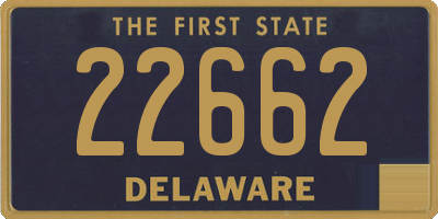 DE license plate 22662