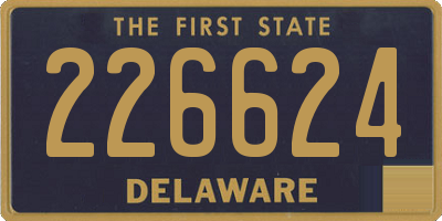 DE license plate 226624