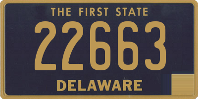 DE license plate 22663