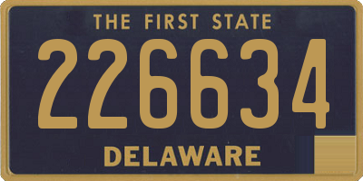 DE license plate 226634