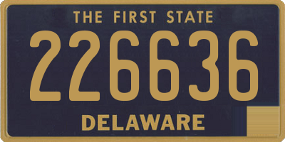 DE license plate 226636