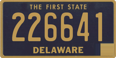 DE license plate 226641