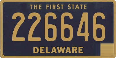 DE license plate 226646