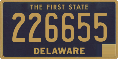 DE license plate 226655