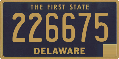 DE license plate 226675