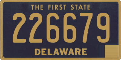 DE license plate 226679