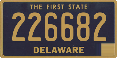 DE license plate 226682