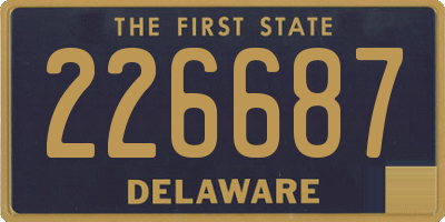 DE license plate 226687