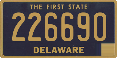 DE license plate 226690