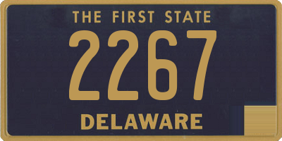 DE license plate 2267