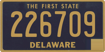 DE license plate 226709