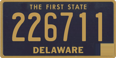 DE license plate 226711