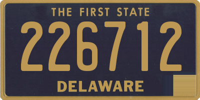 DE license plate 226712