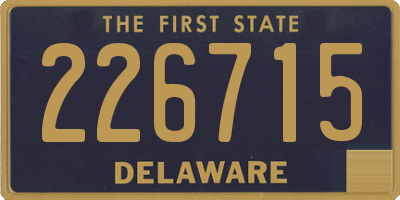 DE license plate 226715
