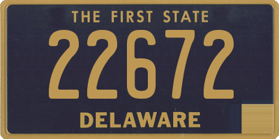 DE license plate 22672