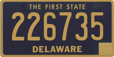 DE license plate 226735