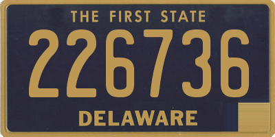 DE license plate 226736