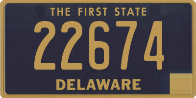 DE license plate 22674