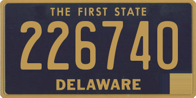 DE license plate 226740