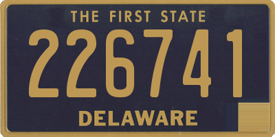 DE license plate 226741