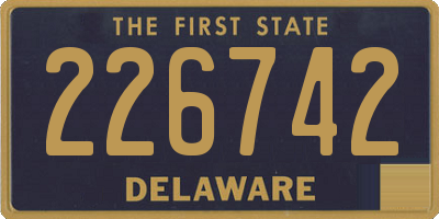 DE license plate 226742