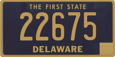 DE license plate 22675